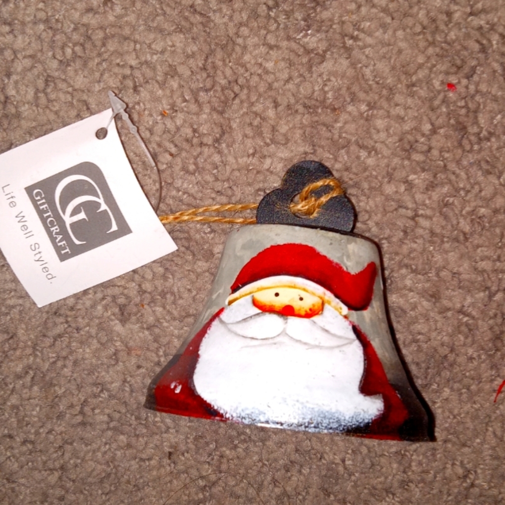 Hand painted Santa Clause Bell